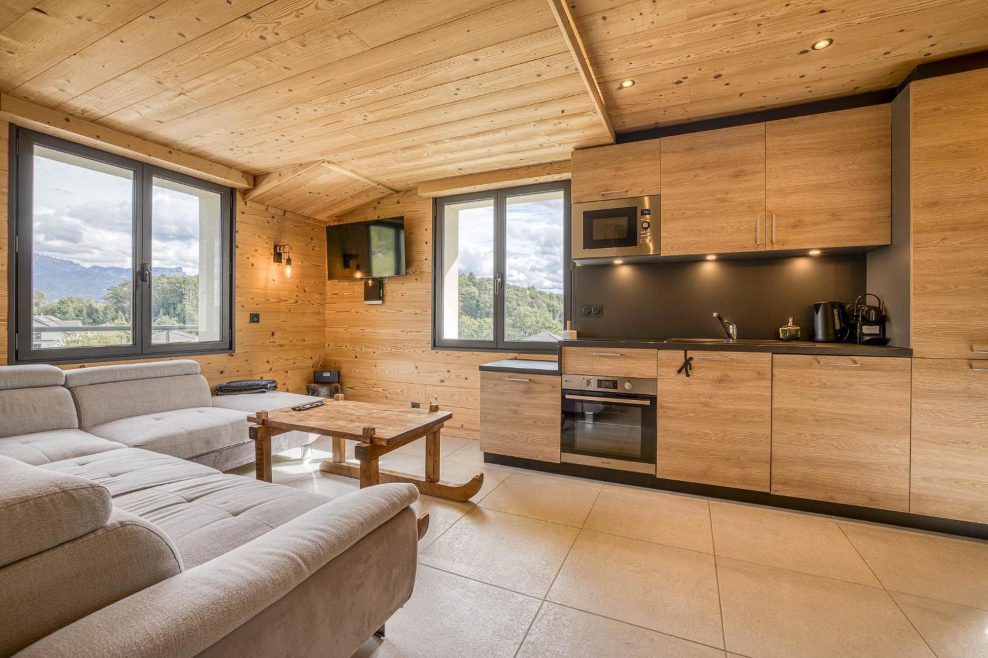 Le Chamois, Chez Le Charpentier D'Antan, La Chaleur Du Bois, Le Calme De La Campagne Apartment Epagny Metz-Tessy Luaran gambar
